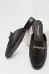 Dorothy Perkins Leather Black Liesel Backless Loafer thumbnail 3
