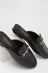 Dorothy Perkins Leather Black Liesel Backless Loafer thumbnail 4