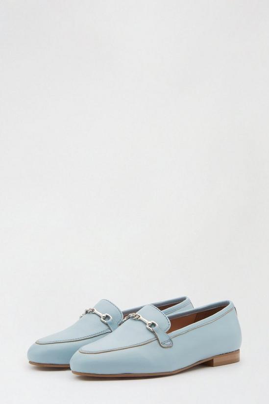 Dorothy Perkins Leather Blue Liza Snaffle Loafer 2