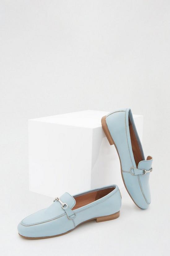 Dorothy Perkins Leather Blue Liza Snaffle Loafer 3