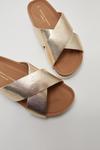 Dorothy Perkins Comfort Gold Flora Footbed Sandals thumbnail 4