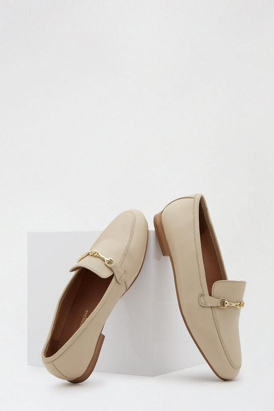 Dorothy Perkins Leather Cream Liza Snaffle Loafer 3