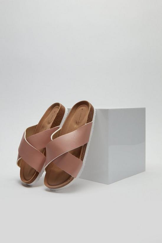 Dorothy Perkins Comfort Blush Flora Footbed Sandals 2