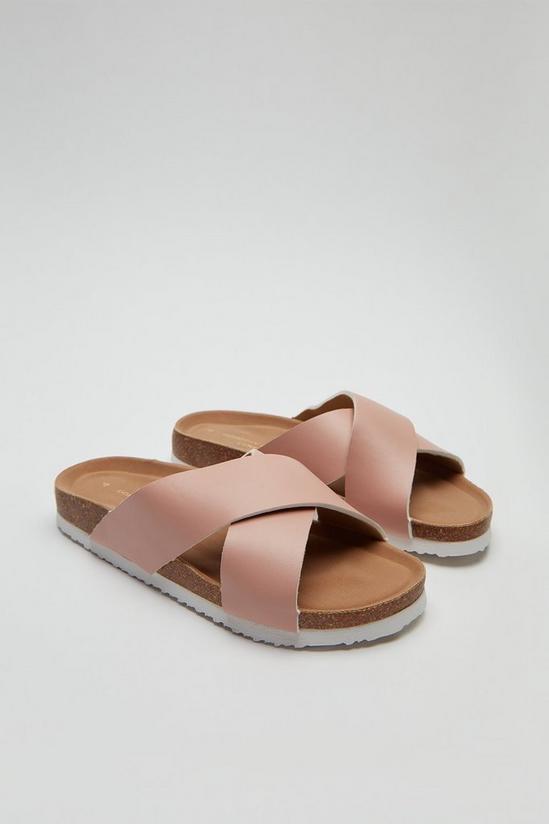 Dorothy Perkins Comfort Blush Flora Footbed Sandals 4