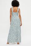 Dorothy Perkins Tall Ivory And Blue Floral Strappy Tier Maxi thumbnail 3