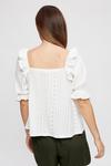 Dorothy Perkins Maternity White Broderie Frill Top thumbnail 3