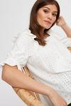 Dorothy Perkins Maternity White Broderie Frill Top thumbnail 4