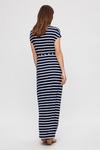 Dorothy Perkins Maternity Navy Stripe Roll Sleeve Maxi Dress thumbnail 3