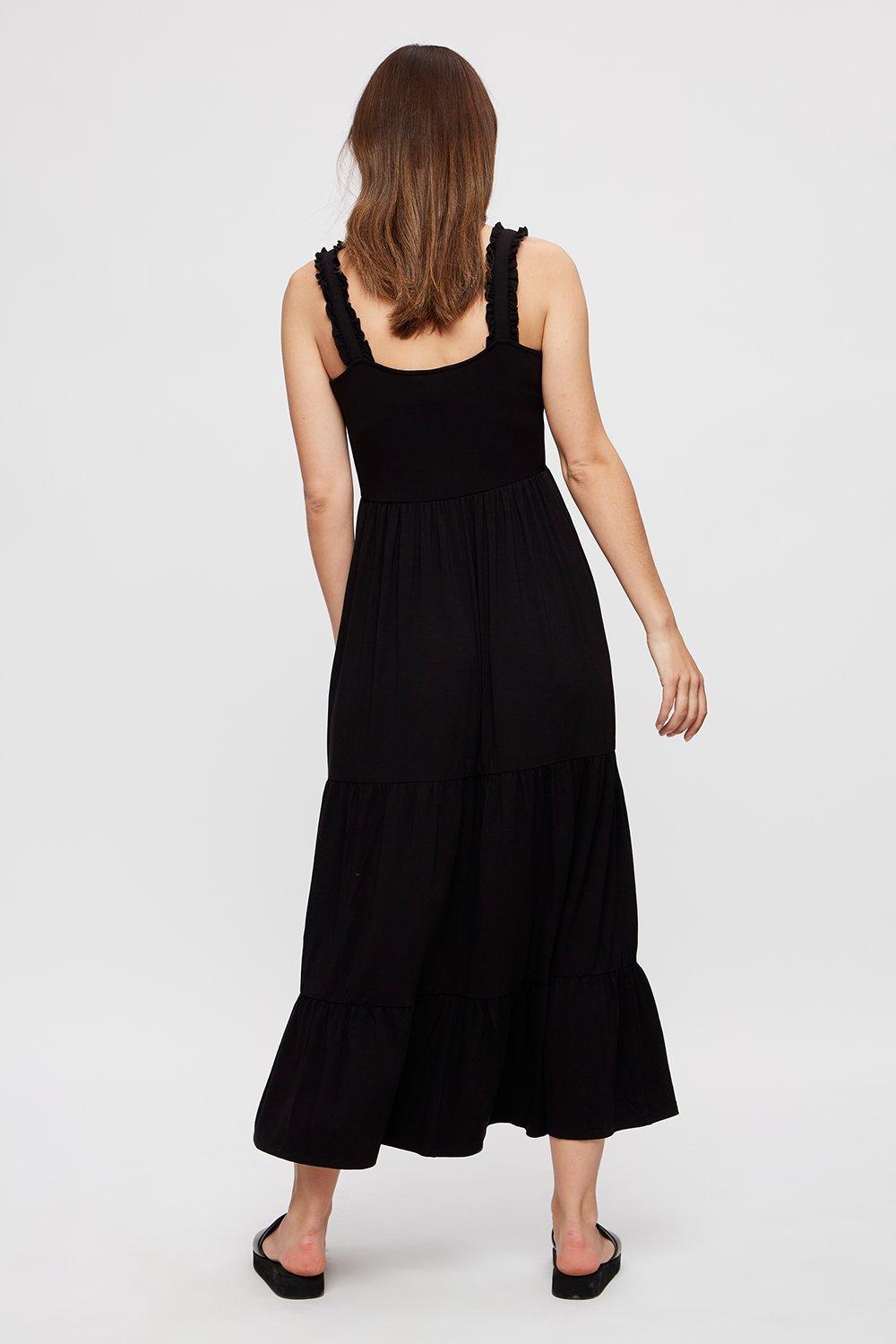 Dorothy perkins 2025 black maxi dress