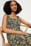 Dorothy Perkins Tall Yellow Floral Strappy Tiered Maxi Dress thumbnail 4