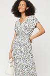 Dorothy Perkins Tall Multi Floral Roll Sleeve Maxi Dress thumbnail 4