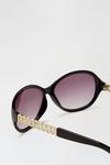 Dorothy Perkins Black Oversized Chain Detail Sunglasses thumbnail 3