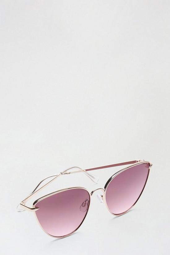 Dorothy Perkins Purple Lense Cat Eye Sunglasses 3