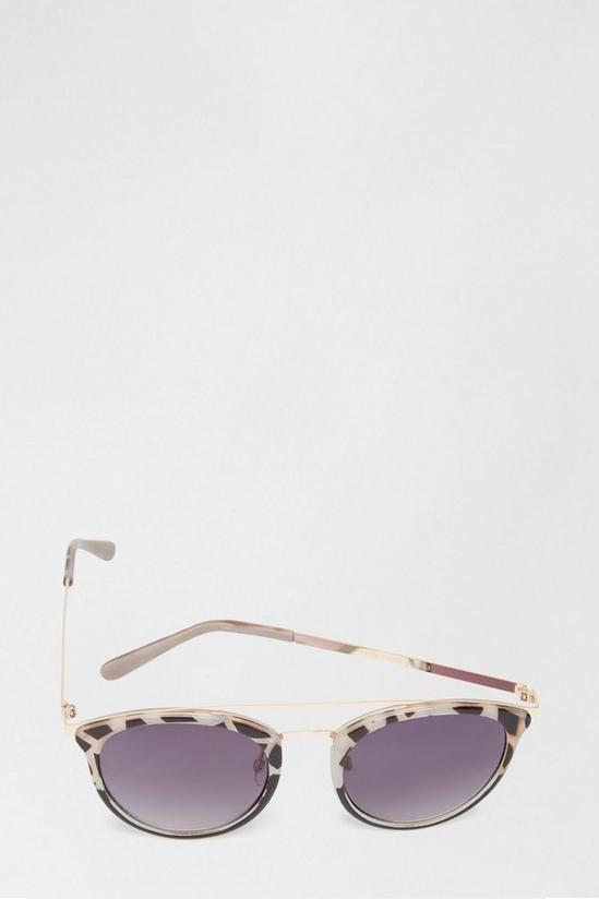 Dorothy Perkins Grey Tort Round Sunglasses 3