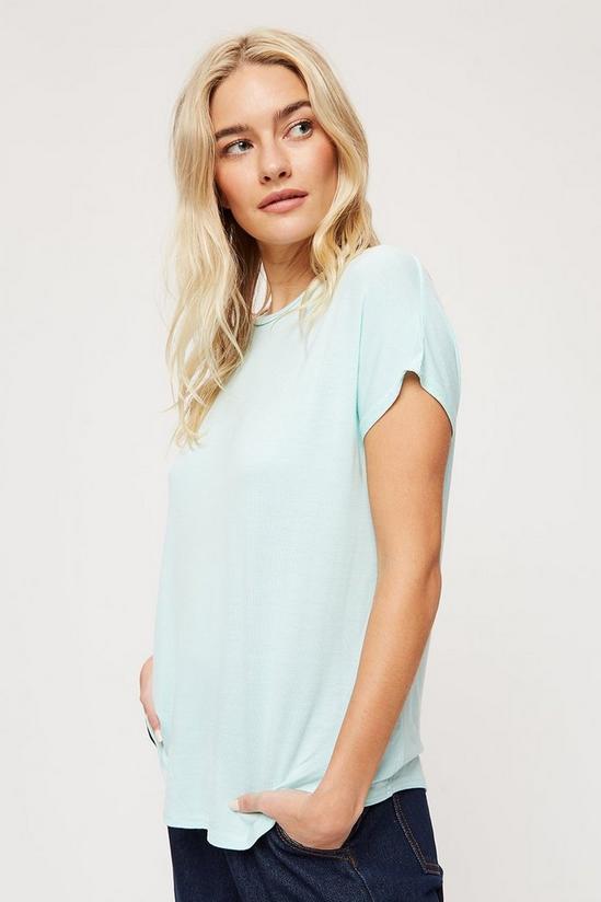 Dorothy Perkins Mint Relaxed Fit Curved Hem T-shirt 1