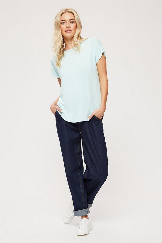 Dorothy Perkins Mint Relaxed Fit Curved Hem T-shirt 2