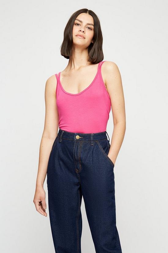 Dorothy Perkins Hot Pink Double Strap Cami Top 2