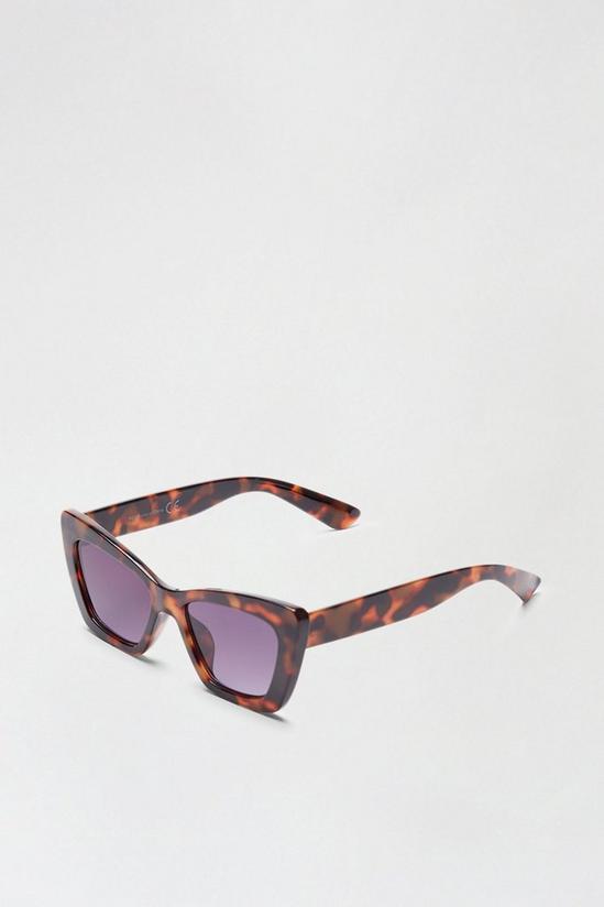 Dorothy Perkins Tort Oversized Cat Eye Sunglasses 2