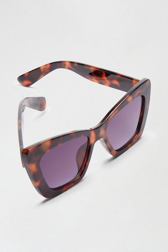 Dorothy Perkins Tort Oversized Cat Eye Sunglasses 3