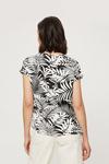Dorothy Perkins Mono Tropical Relaxed Fit Curved Hem T-shirt thumbnail 3