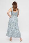 Dorothy Perkins Maternity Blue Floral Strappy Tiered Maxi thumbnail 3