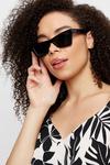 Dorothy Perkins Black V-shape Sunglasses thumbnail 1