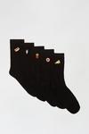 Dorothy Perkins Food Embroidered 5 Pack Ankle Socks thumbnail 1