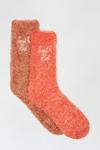 Dorothy Perkins Blush Fluffy Ankle Socks thumbnail 1