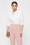 Dorothy Perkins Petite Dusky Pink High Waist Tailored Trousers thumbnail 4