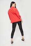 Dorothy Perkins Petite Red Ruched Sleeve Blazer thumbnail 3