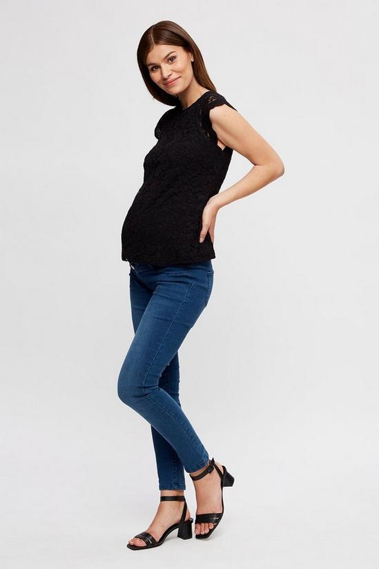 Dorothy Perkins Maternity Black Lace Shell Top 2