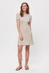 Dorothy Perkins Taupe Spot Empire Fit And Flare Dress thumbnail 2