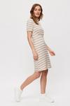 Dorothy Perkins Taupe Stripe Empire Fit And Flare Dress thumbnail 2