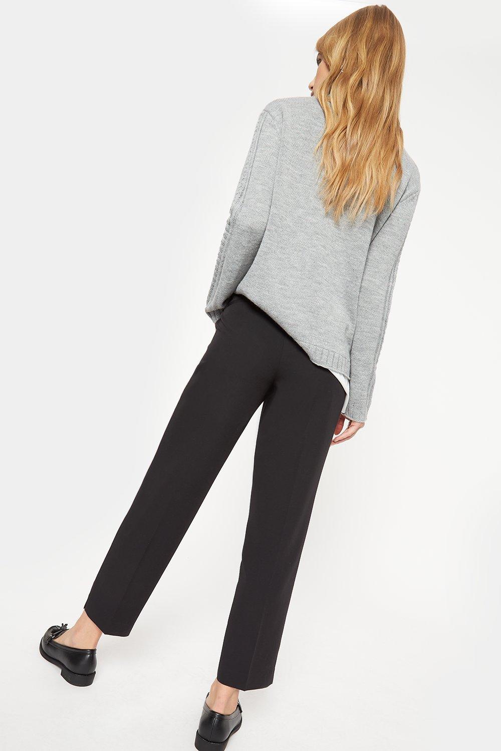 Dorothy perkins black store ankle grazer trousers