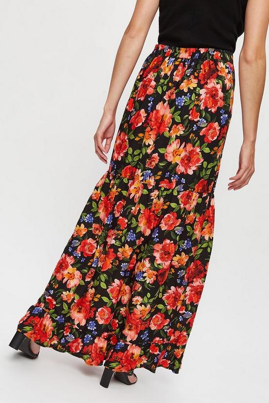 Dorothy Perkins Floral Tiered Midaxi Skirt 3