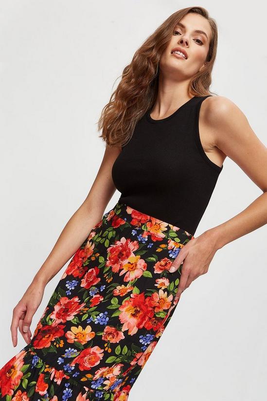 Dorothy Perkins Floral Tiered Midaxi Skirt 4