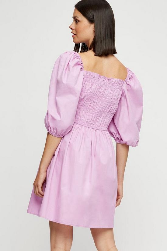 Dorothy Perkins Lilac Shirred Mini Dress 3
