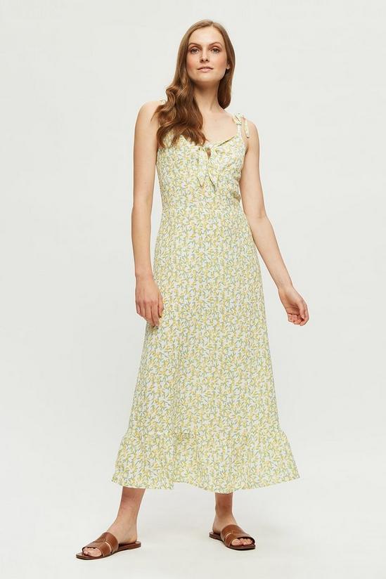 Dorothy Perkins Lemon Strappy Midi Dress 1