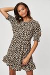 Dorothy Perkins Natural Leopard Mini Dress thumbnail 1