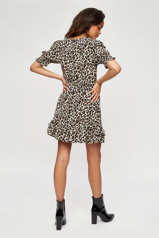 Dorothy Perkins Natural Leopard Mini Dress 3