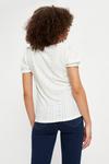 Dorothy Perkins Tall Ivory Broderie Button Puff Sleeve Top thumbnail 3