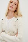 Dorothy Perkins Cream Embroidered Knitted Cardigan thumbnail 4
