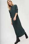 Dorothy Perkins Forest Green Soft Touch Cable Dress thumbnail 2