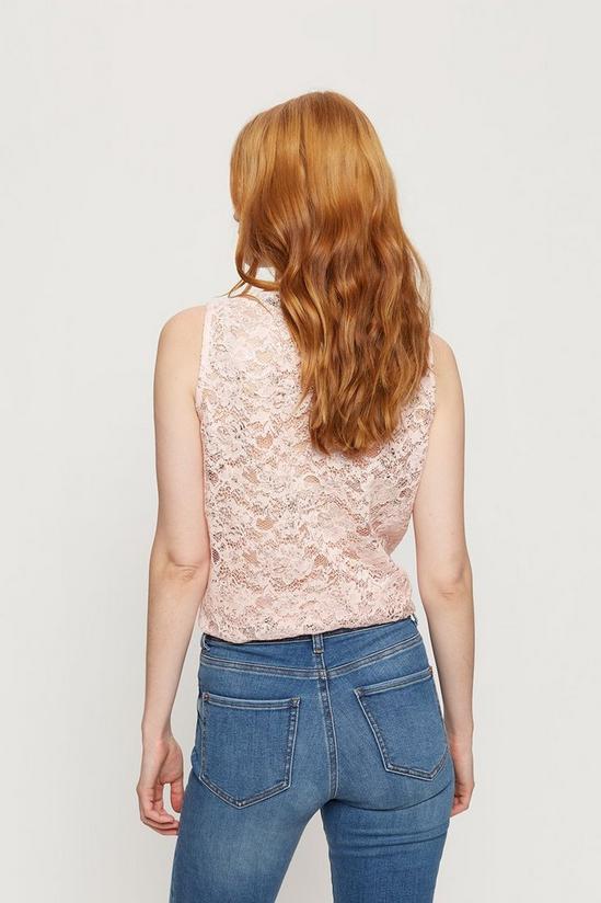 Dorothy Perkins Pink Lace Shell Top 3