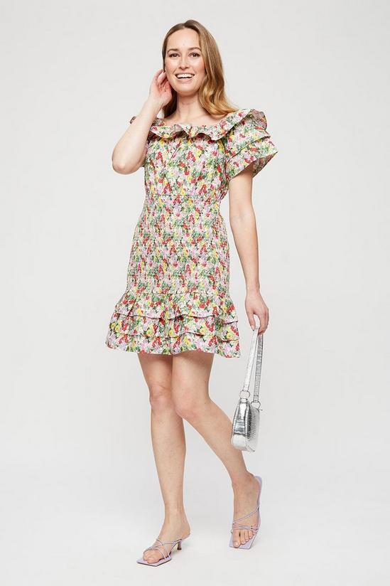 Dorothy Perkins Multi Floral Ruffle Mini Dress 2
