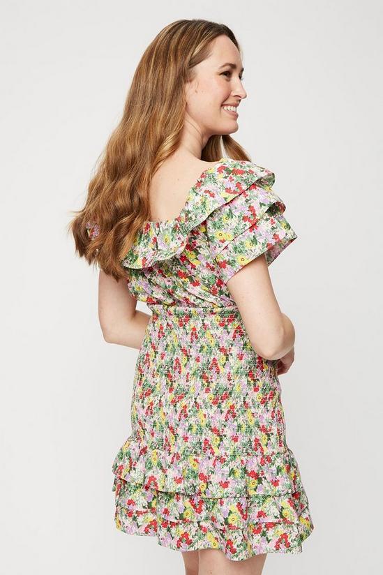 Dorothy Perkins Multi Floral Ruffle Mini Dress 3