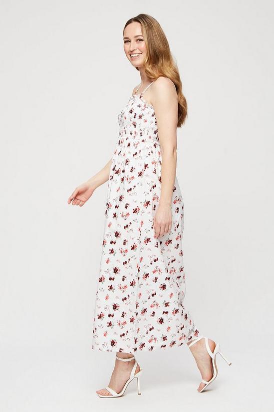 Dorothy Perkins Floral Shirred Midi Dress 1