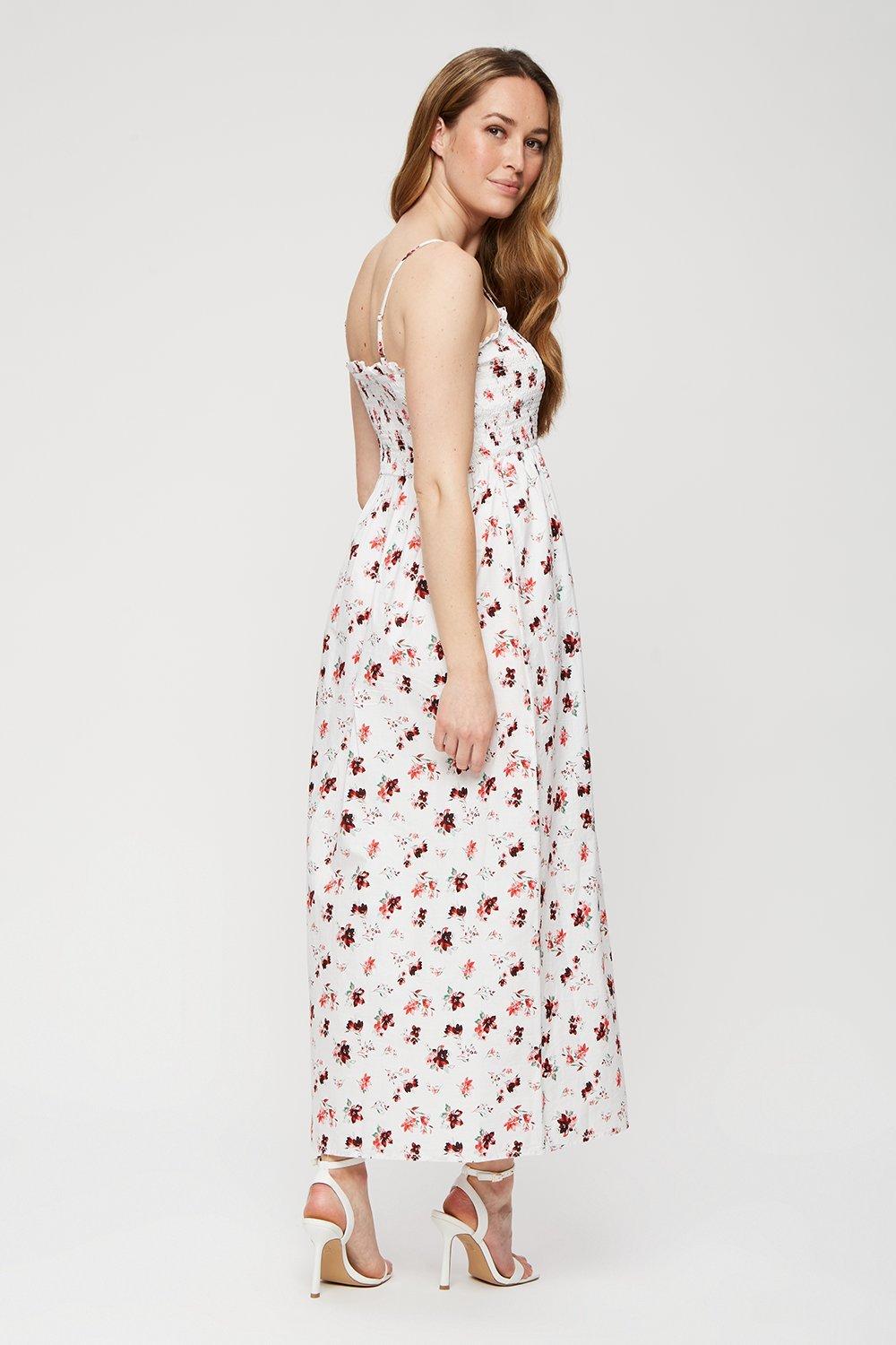 Dorothy perkins white floral on sale dress