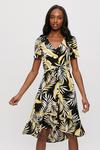 Dorothy Perkins Ochre And Black Tropical Shirt Dress thumbnail 1