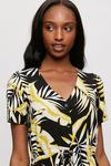 Dorothy Perkins Ochre And Black Tropical Shirt Dress thumbnail 4